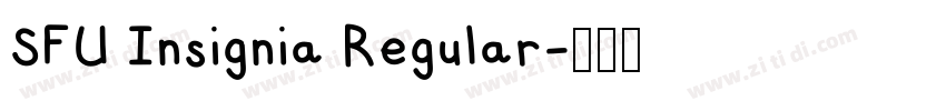 SFU Insignia Regular字体转换